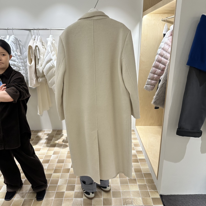MYNAMEIS/AIME HOPE MAKE東大門實拍26秋冬羊絨手工雙面呢中長MYNAMEIS/AIME HOPE MAKE中長款大衣