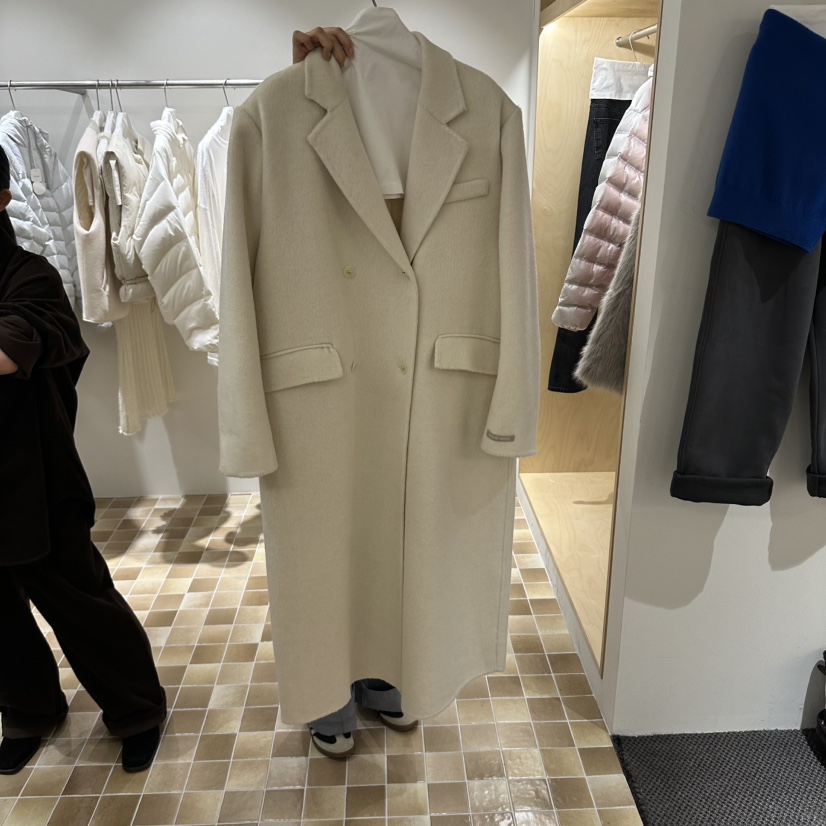 MYNAMEIS/AIME HOPE MAKE東大門實拍26秋冬羊絨手工雙面呢中長MYNAMEIS/AIME HOPE MAKE中長款大衣圖色1