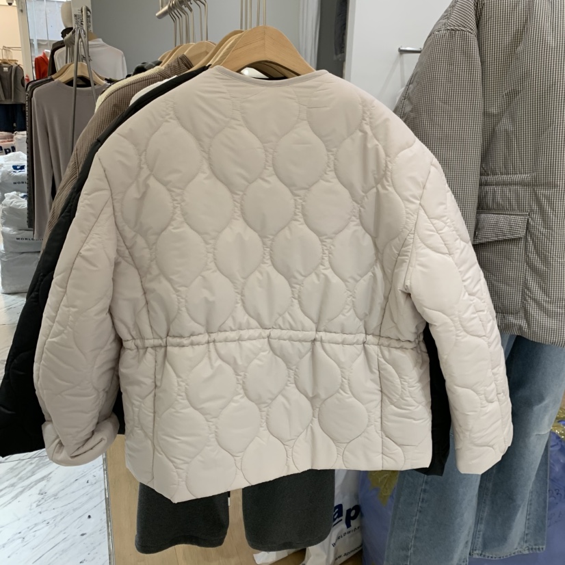 HOUSE OF/DE MERRY東大門代購26秋冬抽繩收腰棉服短款棉服可調HOUSE OF/DE MERRY短款棉服