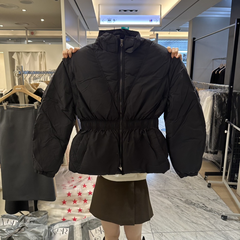 MER/ANGELO BIANCO東大門實拍26秋冬可脫卸袖收鴨絨袖子可拆卸MER/ANGELO BIANCO短款羽絨服圖色1