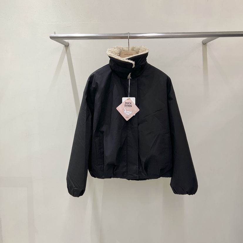 MARIE MARIE東大門實拍26秋冬毛絨領短款羽絨短款羽絨服毛絨羽MARIE MARIE短款羽絨服