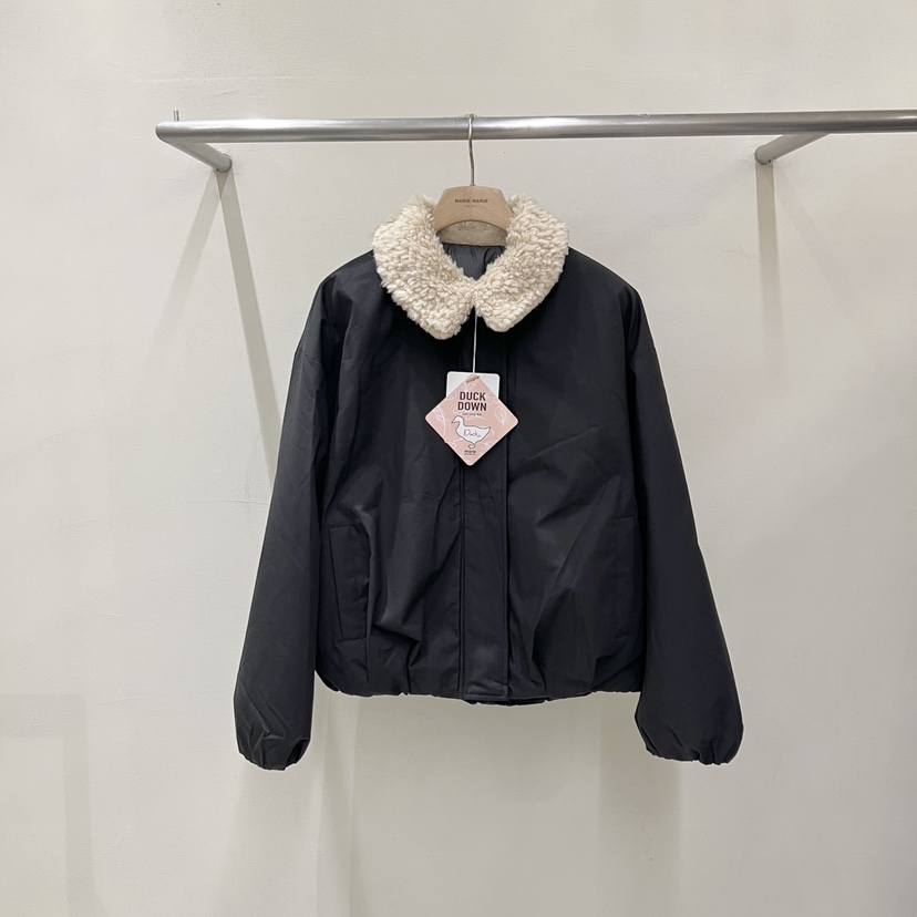 MARIE MARIE東大門實拍26秋冬毛絨領短款羽絨短款羽絨服毛絨羽MARIE MARIE短款羽絨服圖色1