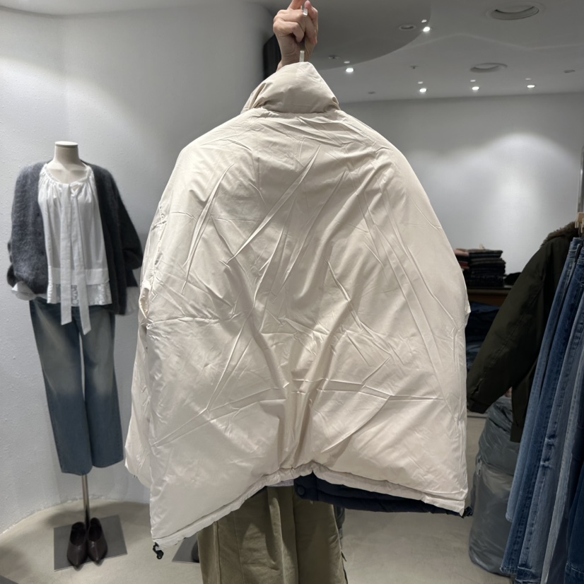 Acker韓國直郵26秋冬立領短款鵝絨羽絨服短款羽絨服兩面穿鵝絨Acker短款羽絨服