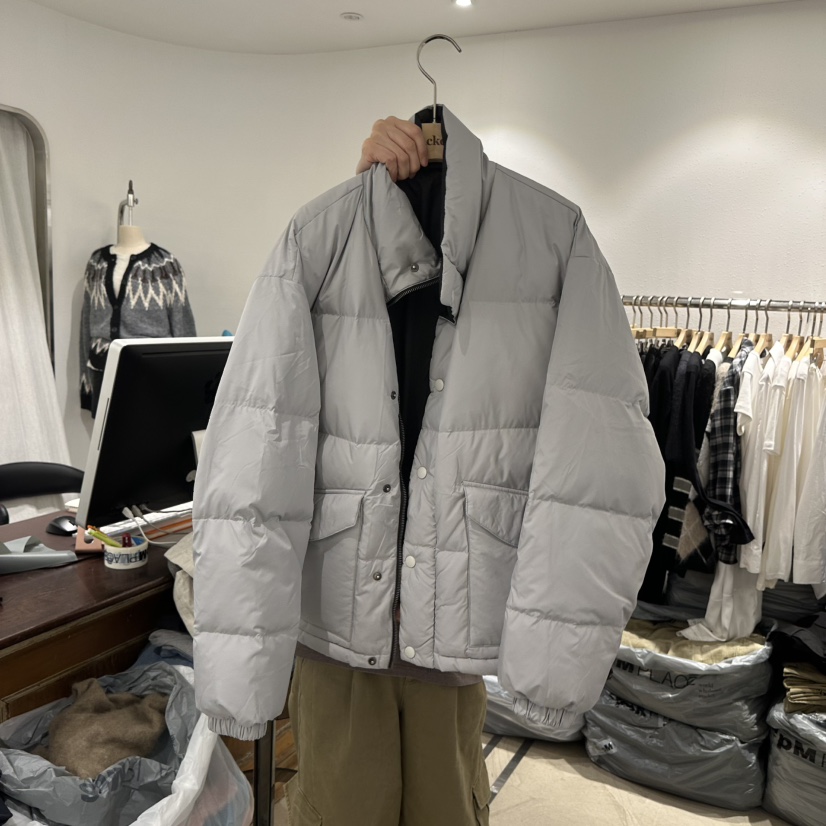 Acker韓國直郵26秋冬立領短款鵝絨羽絨服短款羽絨服兩面穿鵝絨Acker短款羽絨服圖色2