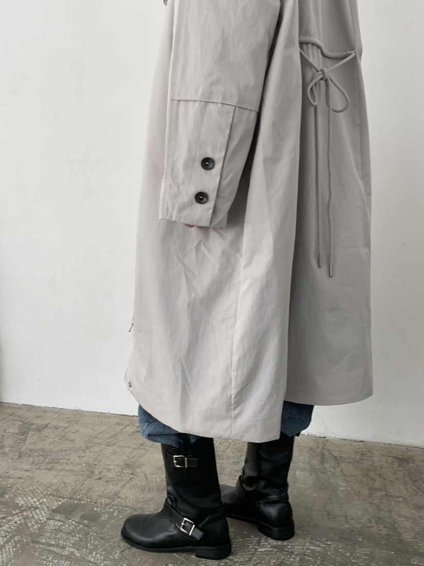 PIN-UP韓國代購女士新款真品時尚人氣熱賣推薦長款棉服翻領PIN-UP長款棉服