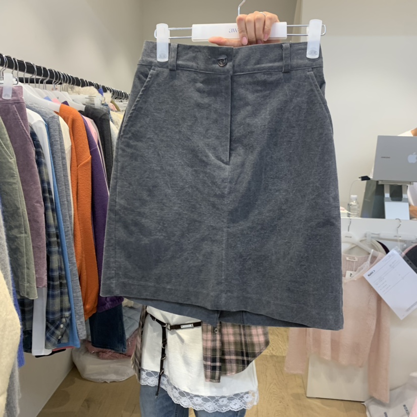 awear/RUMIRU東大門直郵女士新品職業半身裙中短裙燈芯絨awear/RUMIRU半身裙/中短裙圖色2
