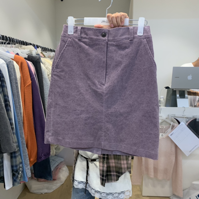 awear/RUMIRU東大門直郵女士新品職業半身裙中短裙燈芯絨awear/RUMIRU半身裙/中短裙圖色3