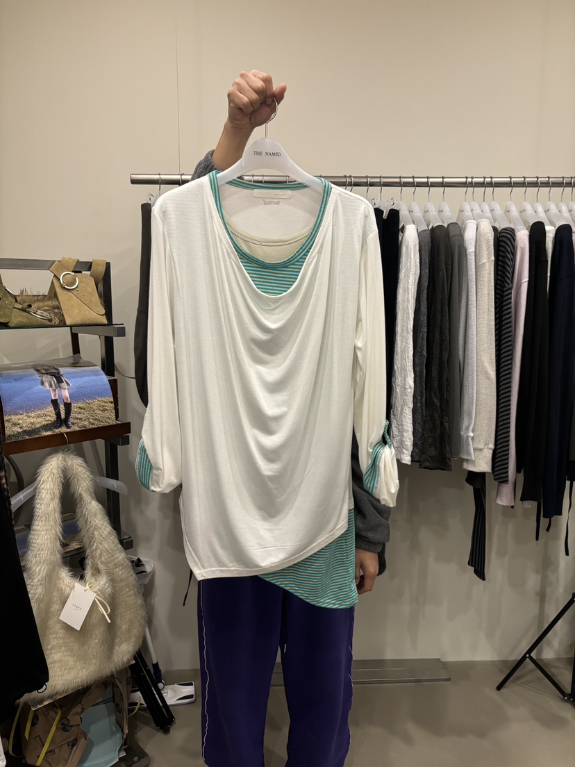 NAMED東大門代購女士新品時尚職業休閑熱賣真品人氣長袖T恤NAMED長袖T恤圖色1