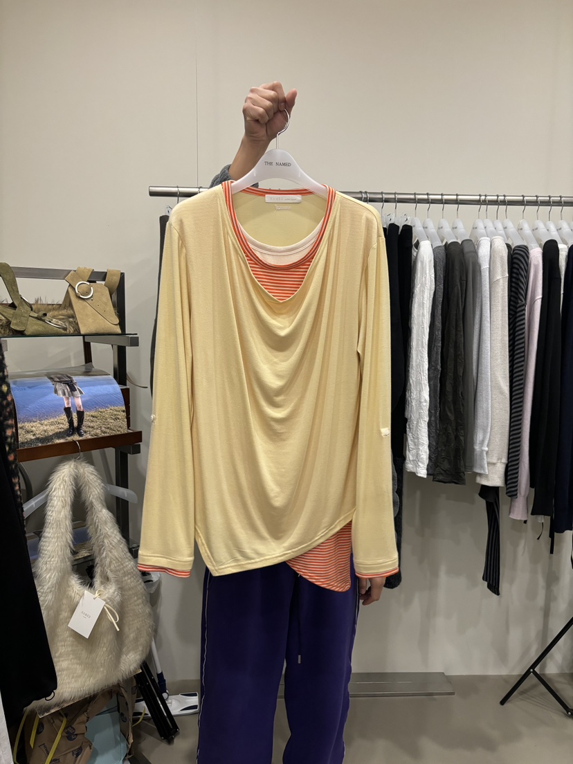 NAMED東大門代購女士新品時尚職業休閑熱賣真品人氣長袖T恤NAMED長袖T恤圖色2