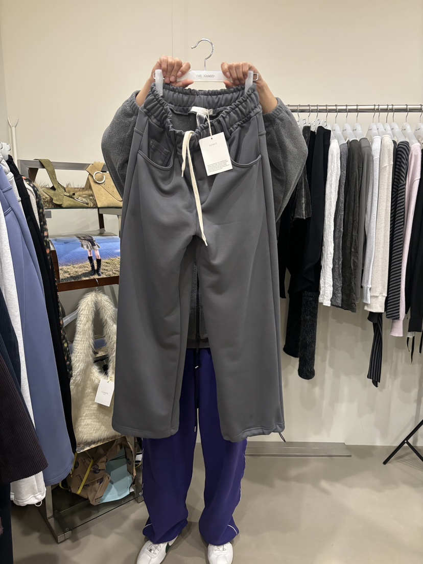 NAMED韓國代購26秋冬加絨直筒休閑褲 秋冬日常穿加絨不含腰帶NAMED休閑褲圖色5