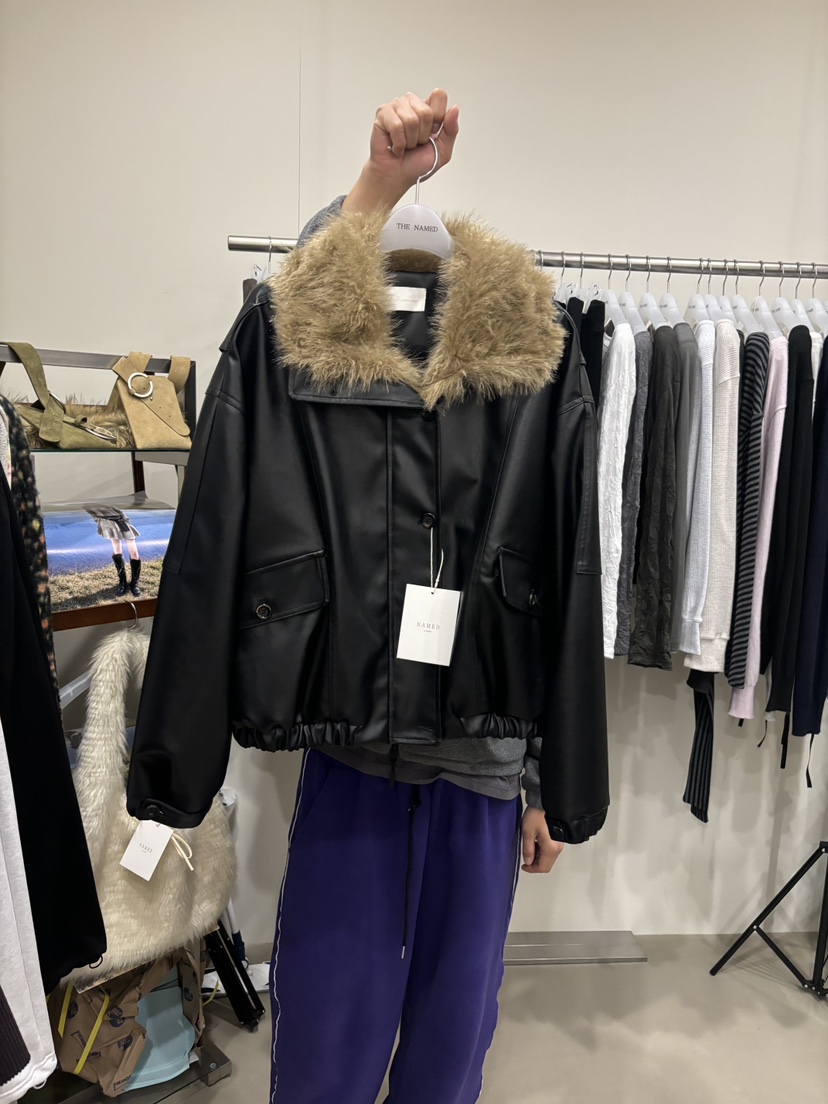 NAMED東大門代購女士新品職業時尚休閑真品推薦人氣熱賣皮衣NAMED皮衣圖色2黑色