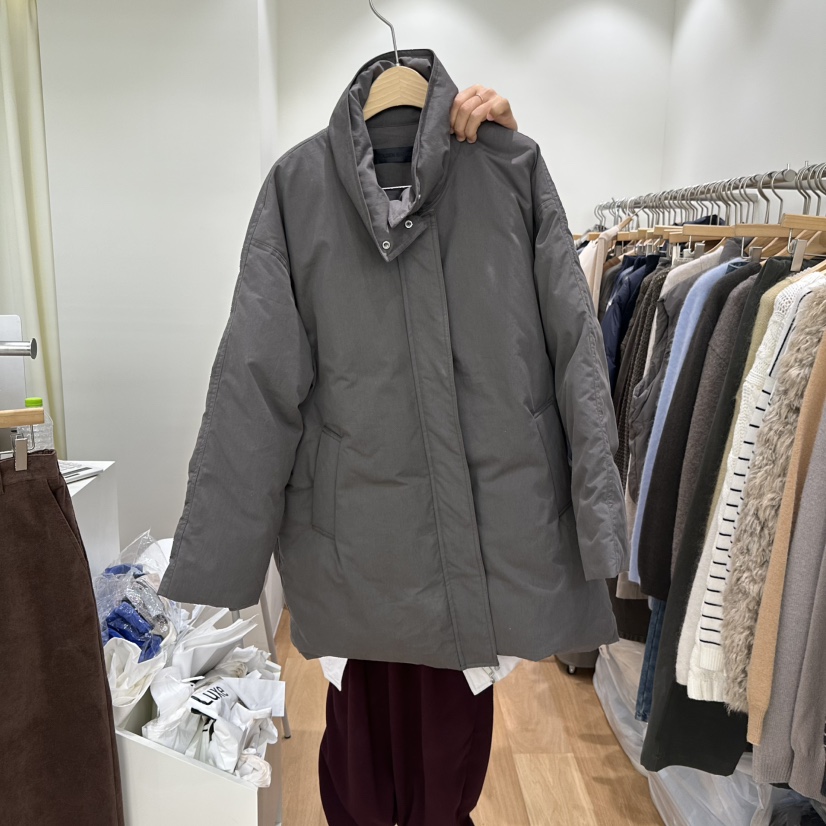 GOLDEN MARKET東大門實拍26秋冬立領短款羽絨服羽絨服口袋立領GOLDEN MARKET短款羽絨服圖色2