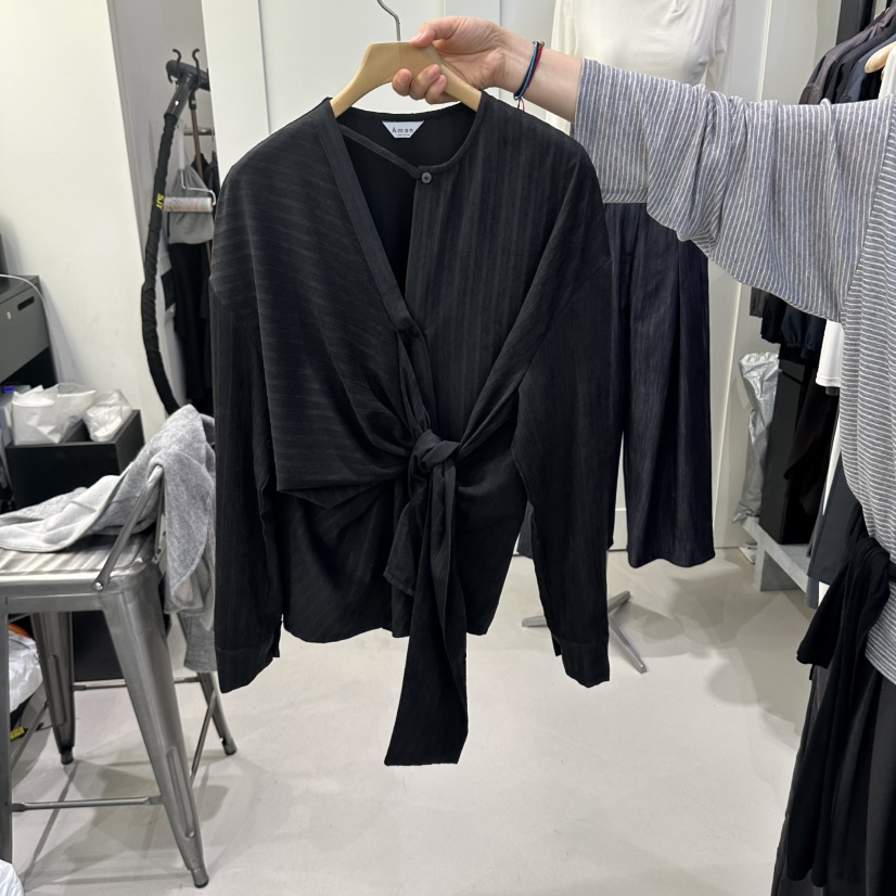 AMON韓國直郵女士新款熱賣推薦時尚真品襯衫蕾絲衫腰帶圍巾AMON襯衫/蕾絲衫圖色3