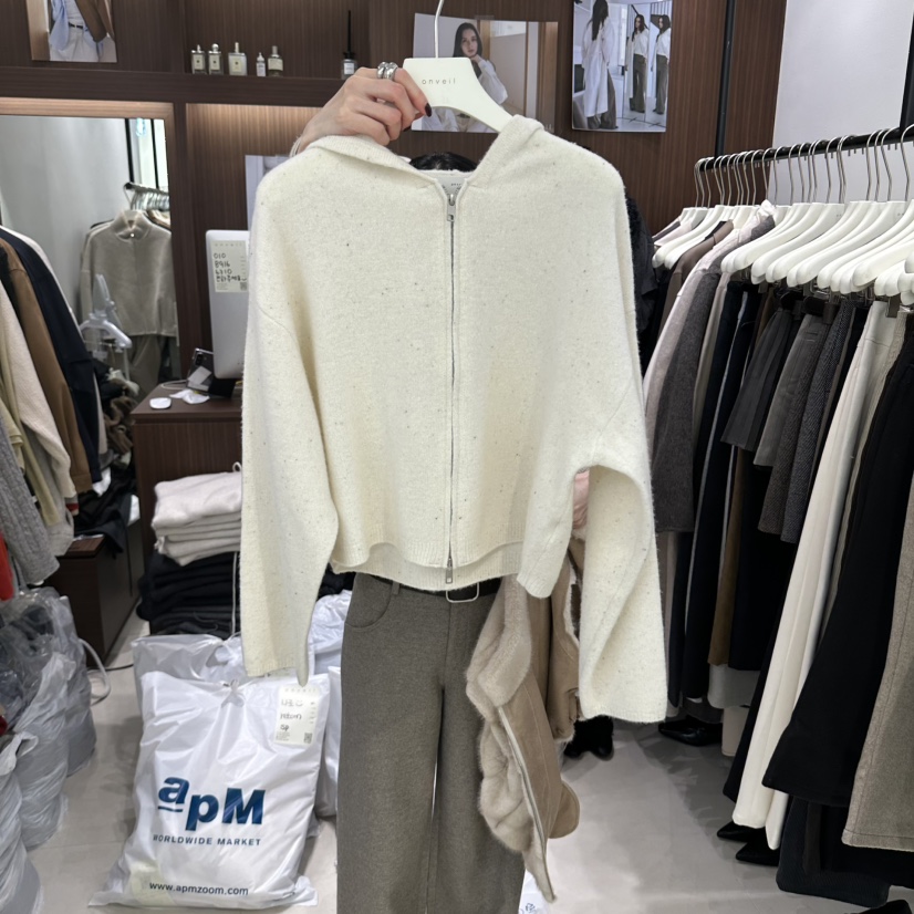 ONVEIL東大門代購女士新品時尚真品休閑職業推薦開衫連帽衫ONVEIL開衫圖色1