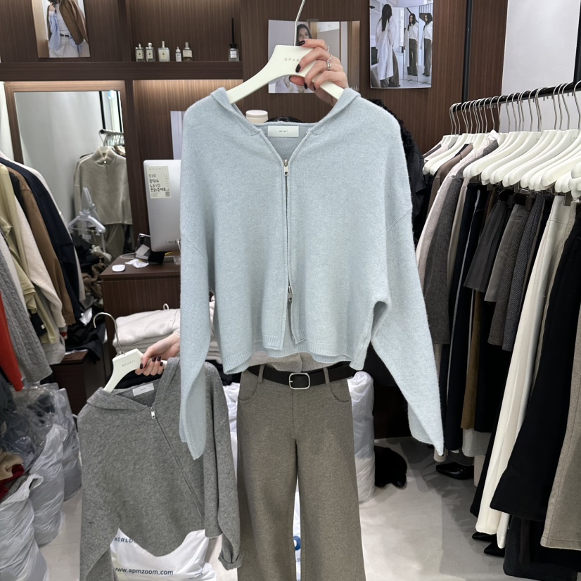 ONVEIL東大門代購女士新品時尚真品休閑職業推薦開衫連帽衫ONVEIL開衫圖色3