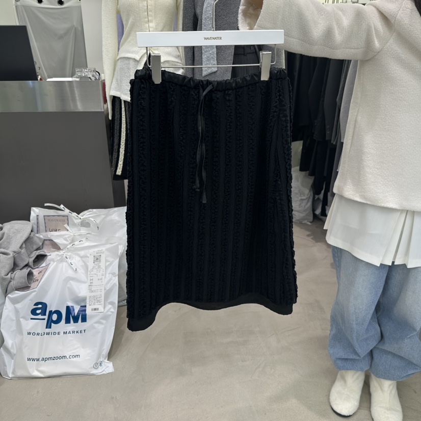 WAVEWATER韓國代購女士新款真品熱賣時尚休閑半身裙中短裙WAVEWATER半身裙/中短裙圖色2