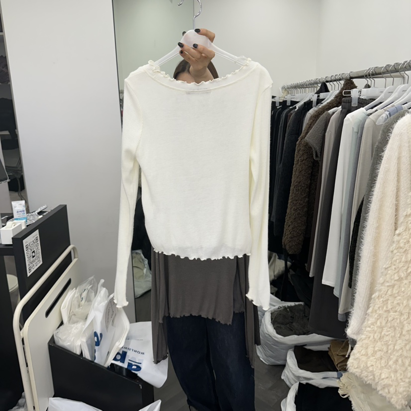 OWNS韓國直郵女士新品真品時尚職業推薦人氣熱賣休閑長袖T恤OWNS長袖T恤