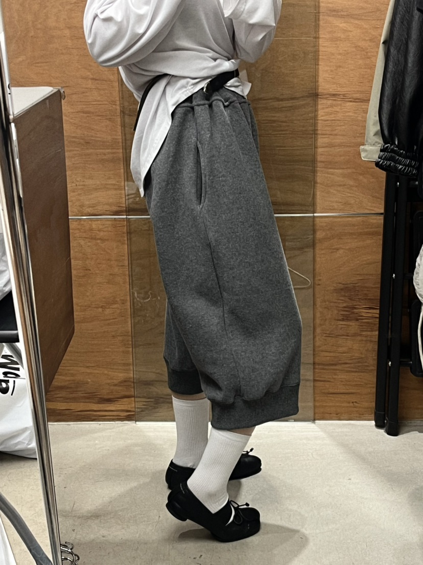 BEAMING SEOUL東大門實拍女士新款真品推薦職業短褲抓絨BEAMING SEOUL短褲