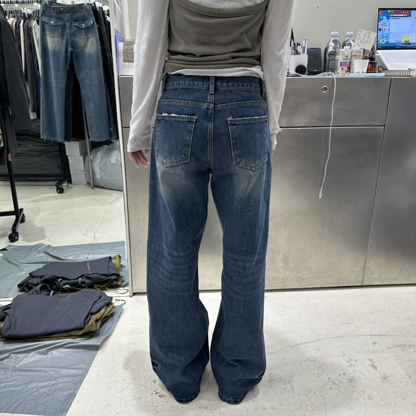 SHOP BENE_Bene韓國直郵女裝新品熱賣時尚牛仔褲不含腰帶SHOP BENE_Bene牛仔褲
