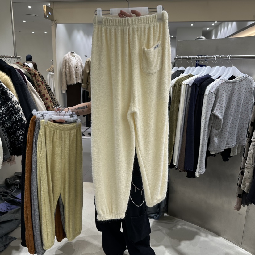 SHOP BENE_Bene東大門直郵26秋冬毛巾束腳休閑褲直筒褲SHOP BENE_Bene休閑褲