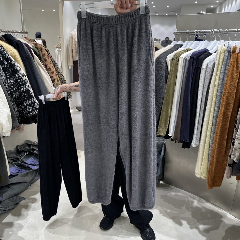 SHOP BENE_Bene東大門直郵26秋冬毛巾束腳休閑褲直筒褲SHOP BENE_Bene休閑褲圖色5