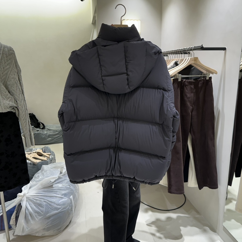 MILLIF東大門代購26秋冬短款立領連帽羽絨服短款羽絨服立領羽MILLIF短款羽絨服