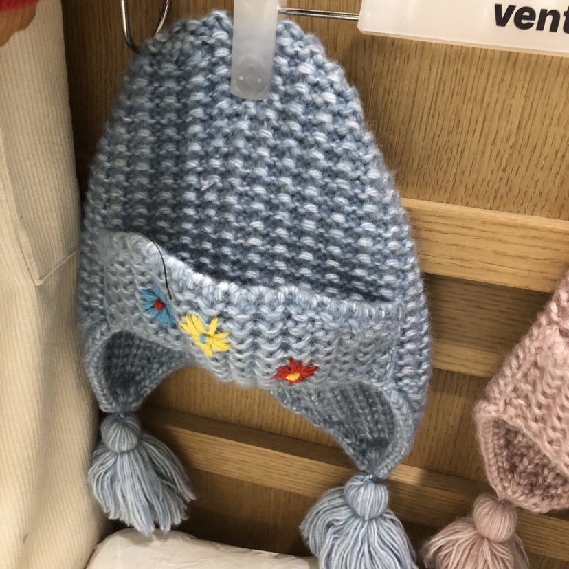 VENTI韓國代購26秋冬手工花飾針織流蘇帽帽子小花刺繡流蘇VENTI帽子圖色4