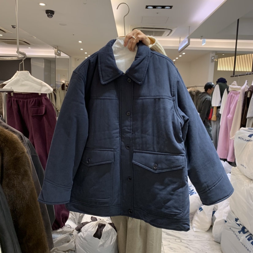 THE HOME PAGE東大門代購女士新款休閑人氣短款棉服夾棉THE HOME PAGE短款棉服圖色1