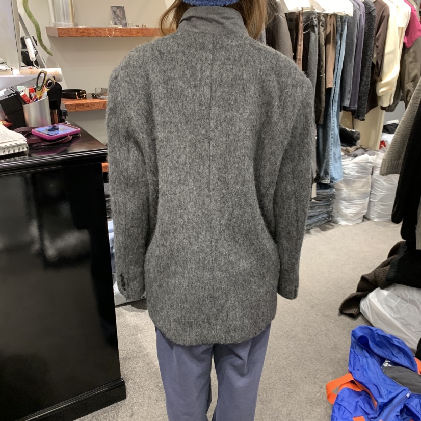 THE HOME PAGE東大門實拍26秋冬寬松立領毛呢夾克立領寬松THE HOME PAGE夾克