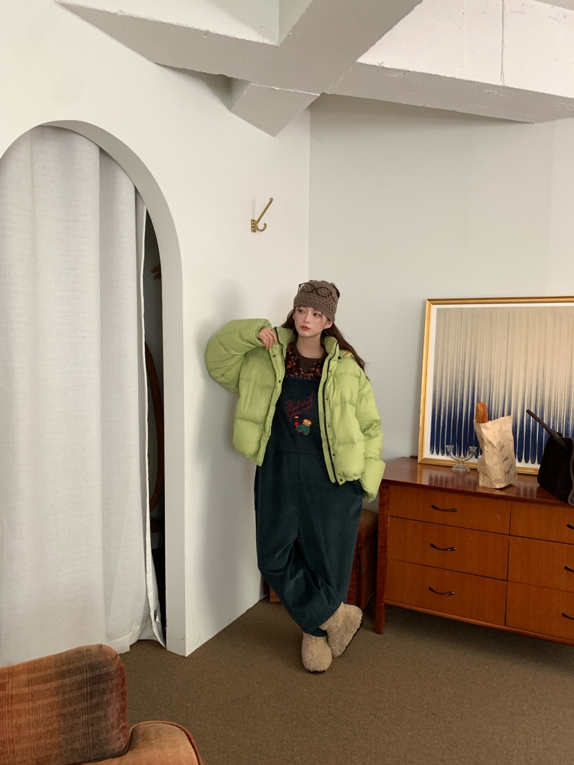 Maison de glory東大門代購26秋冬短款連帽羽絨短款羽絨服可調Maison de glory短款羽絨服
