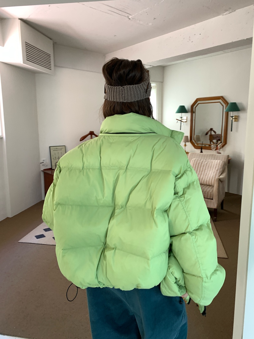 Maison de glory東大門代購26秋冬短款連帽羽絨短款羽絨服可調Maison de glory短款羽絨服