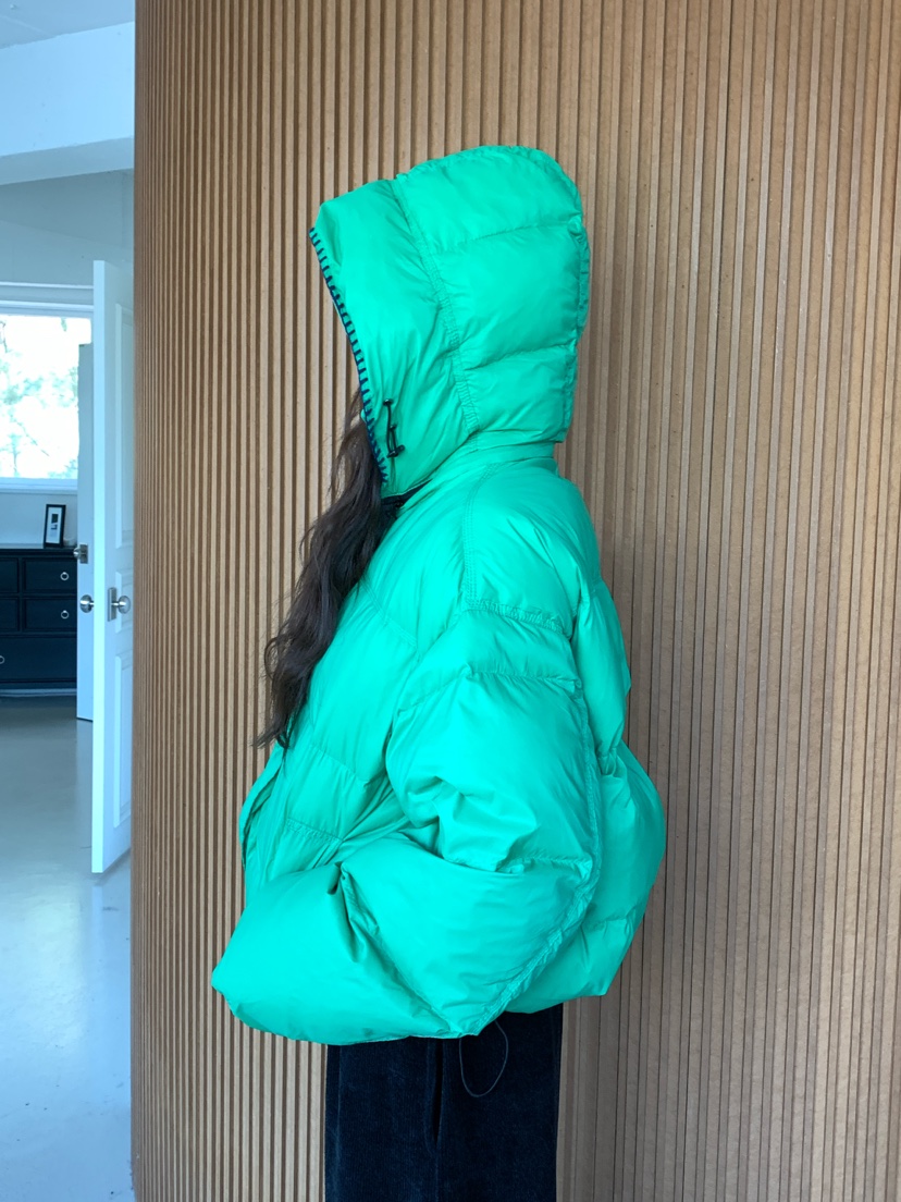 Maison de glory東大門代購26秋冬短款連帽羽絨短款羽絨服可調Maison de glory短款羽絨服