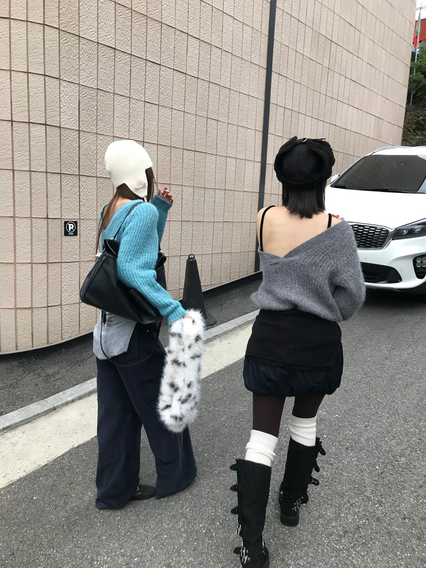ESCHER韓國直郵26秋冬斑點毛絨保暖圍巾披肩毛絨ESCHER圍巾/披肩