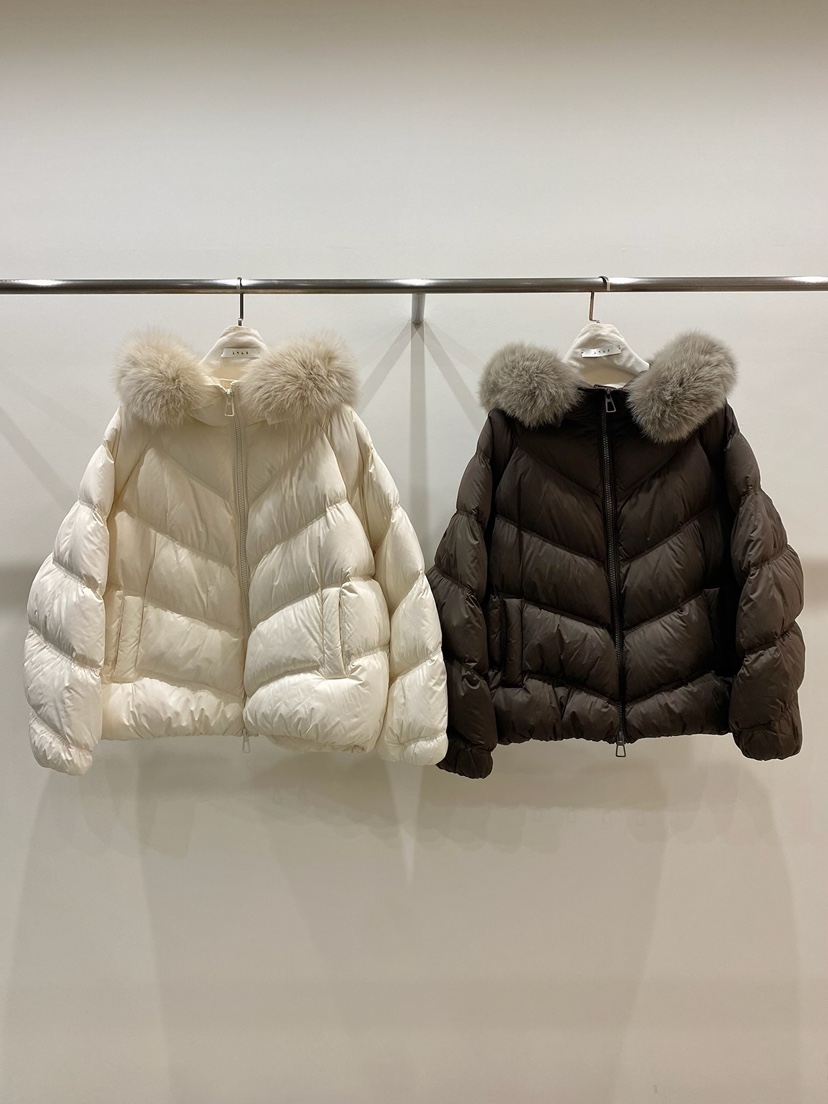 1968/YEOUYA東大門實拍26秋冬毛領連帽短款羽絨服羽絨狐貍短款1968/YEOUYA短款羽絨服