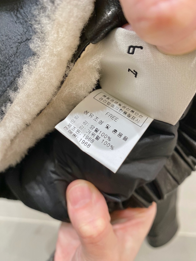 1968/YEOUYA韓國代購26秋冬毛領短款羽絨短款羽絨服羊毛口袋羽1968/YEOUYA短款羽絨服