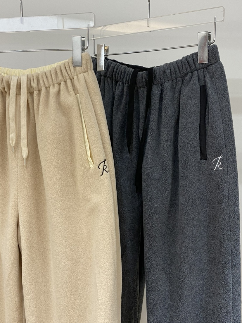TOPDRESSING東大門實拍26秋冬束腳搖粒絨休閑褲里外穿口袋抽繩TOPDRESSING休閑褲