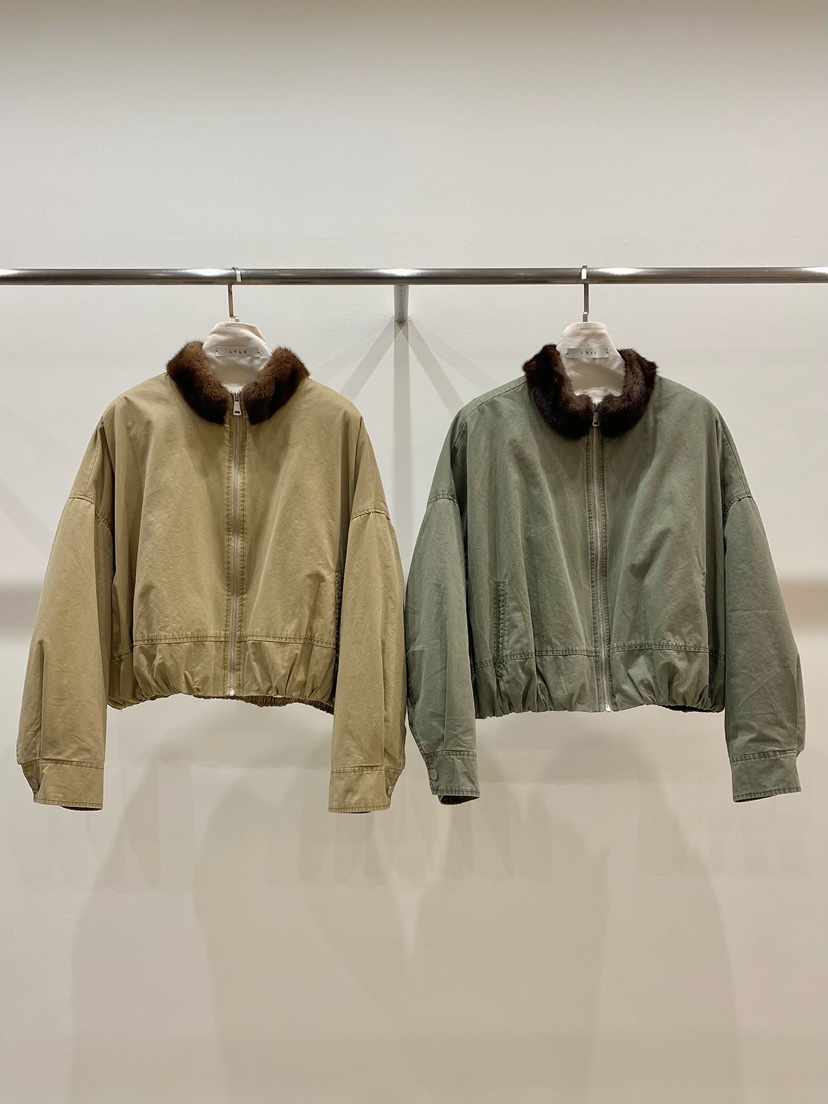 1968/YEOUYA東大門代購26秋冬毛領短款落肩夾克羽絨落肩鵝1968/YEOUYA夾克