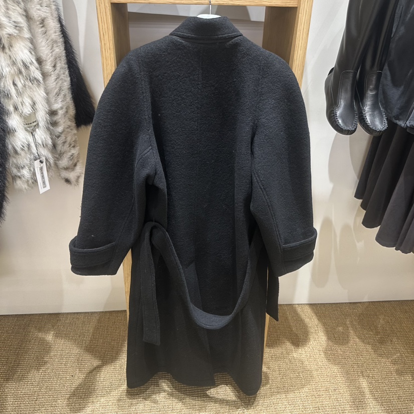 SHOP_WE ARE東大門直郵26秋冬收腰毛呢大衣中長款大衣含腰帶系SHOP_WE ARE中長款大衣
