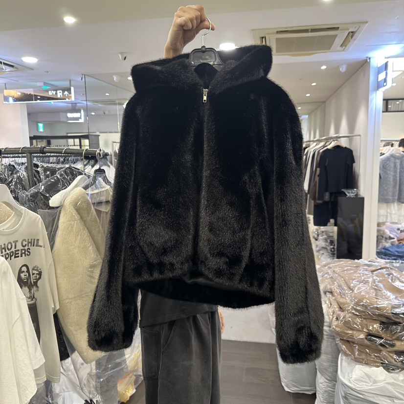 OUTFIT/SOAP AMD WATER韓國直郵26秋冬連帽毛絨夾克拉鏈開合連OUTFIT/SOAP AMD WATER夾克圖色1