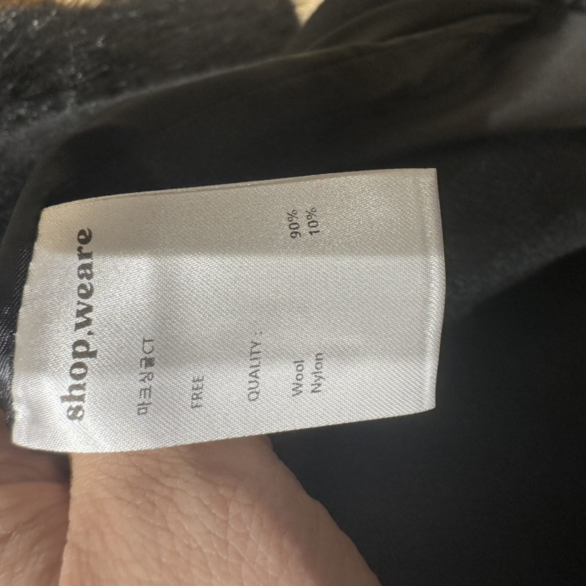 SHOP_WE ARE東大門直郵26秋冬中長單排扣毛呢大衣中長款大衣翻SHOP_WE ARE中長款大衣
