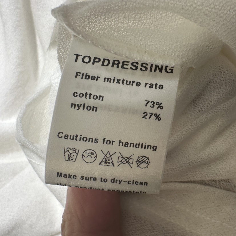 TOPDRESSING東大門實拍26秋冬修身透視剪裁T恤長袖T恤修身透視TOPDRESSING長袖T恤