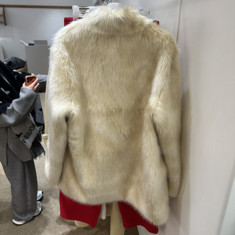 SHOP_WE ARE韓國代購26秋冬立領寬松皮草大衣短款大衣皮草立領SHOP_WE ARE短款大衣