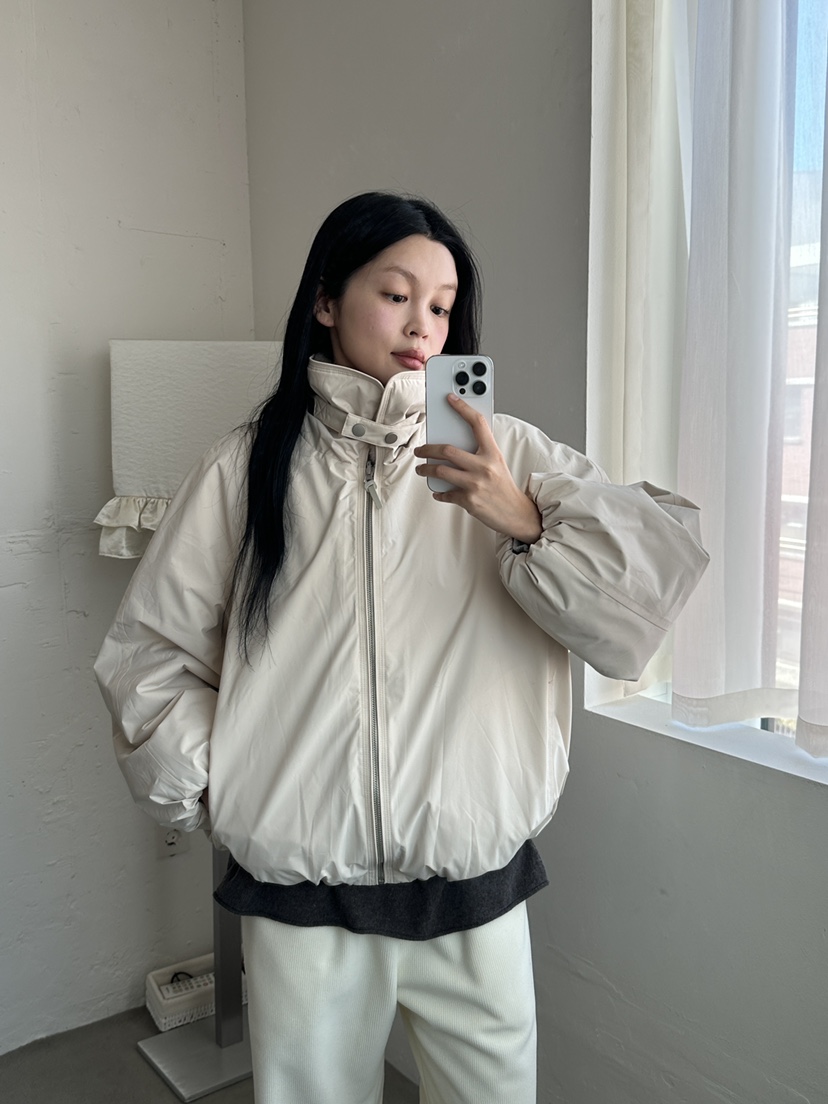 BOHEME_NDE韓國代購26秋冬兩面穿毛領夾克毛領可拆兩面穿貂皮BOHEME_NDE夾克