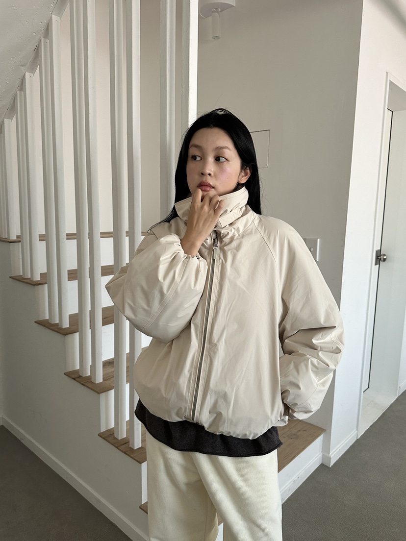 BOHEME_NDE韓國代購26秋冬兩面穿毛領夾克毛領可拆兩面穿貂皮BOHEME_NDE夾克