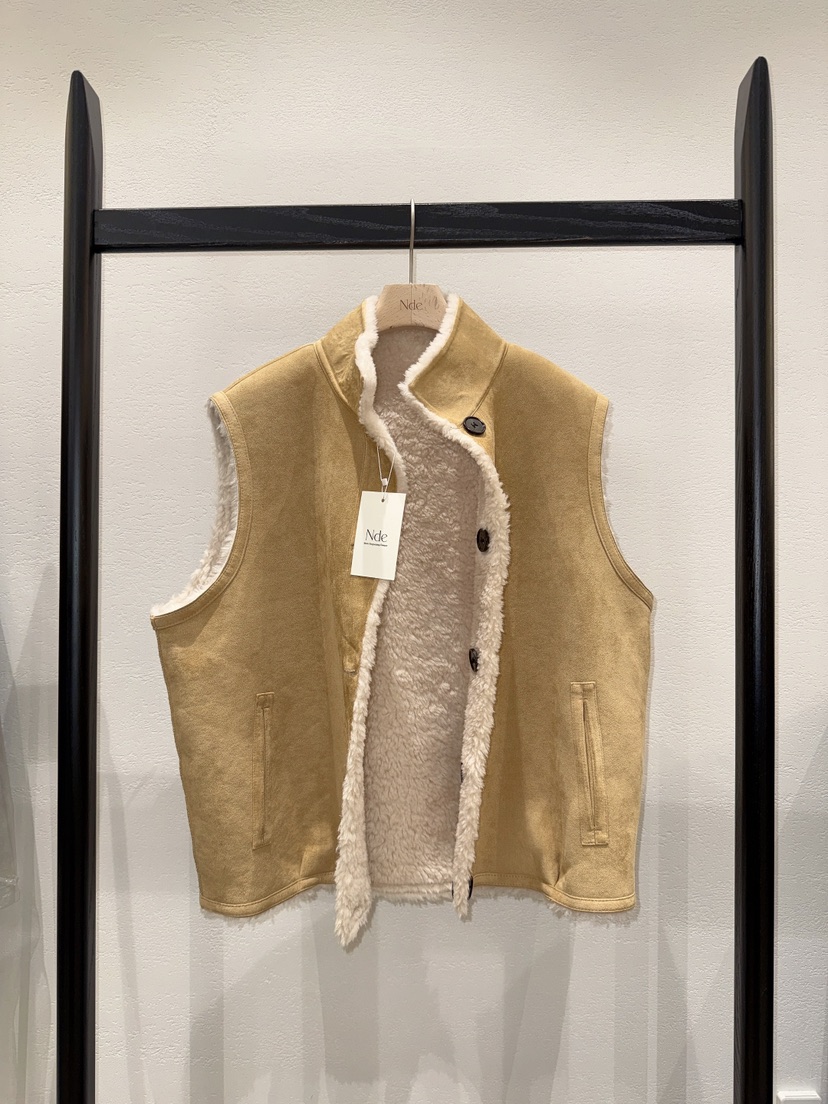 BOHEME_NDE東大門直郵26秋冬兩面穿立領馬甲兩面可穿兩面穿毛BOHEME_NDE馬甲圖色3