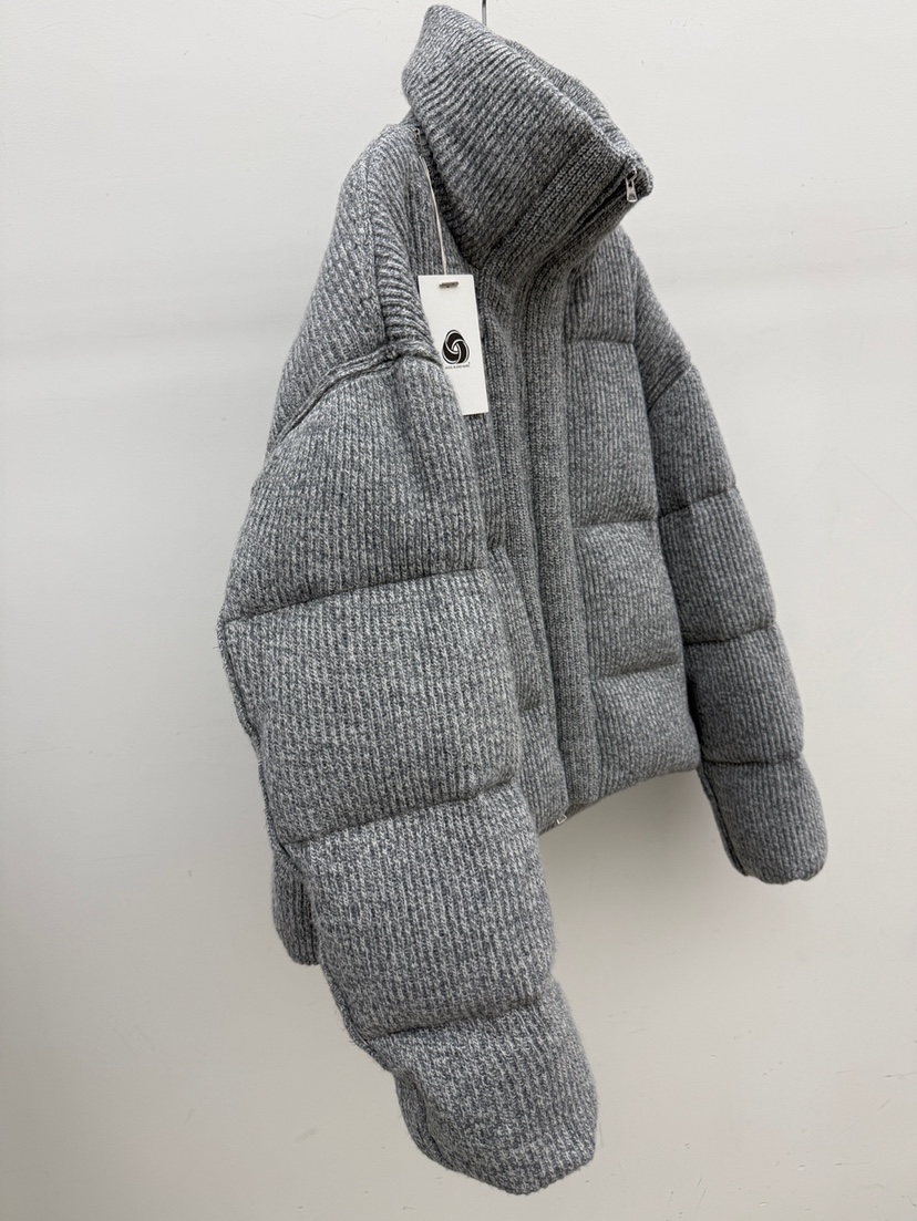 CM_centimeter東大門代購26秋冬短款針織羽絨外套短款羽絨服立CM_centimeter短款羽絨服圖色2