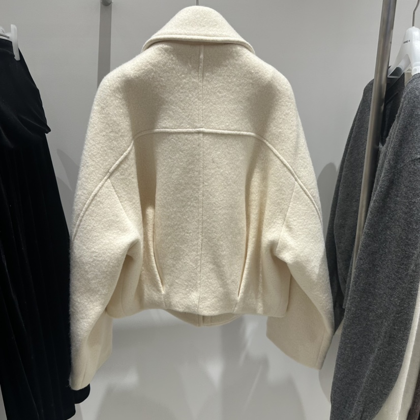 ARCHIVEPIECE TAG東大門代購26秋冬短款夾棉大衣短款大衣單排ARCHIVEPIECE TAG短款大衣