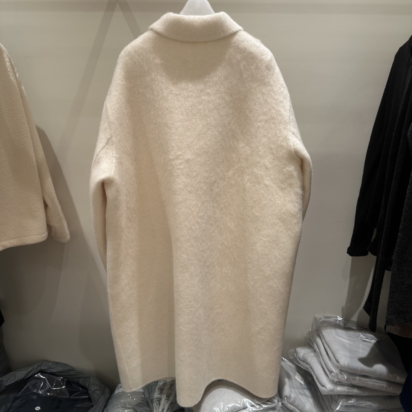 GALLERY-P東大門直郵26秋冬手工羊駝大衣中長款大衣翻領單排扣GALLERY-P中長款大衣