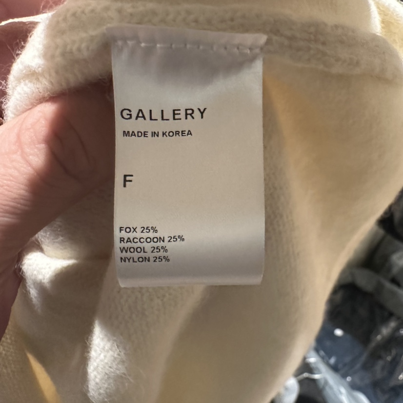 GALLERY-P韓國代購26秋冬深V弧形擺針織毛衣深V領GALLERY-P毛衣