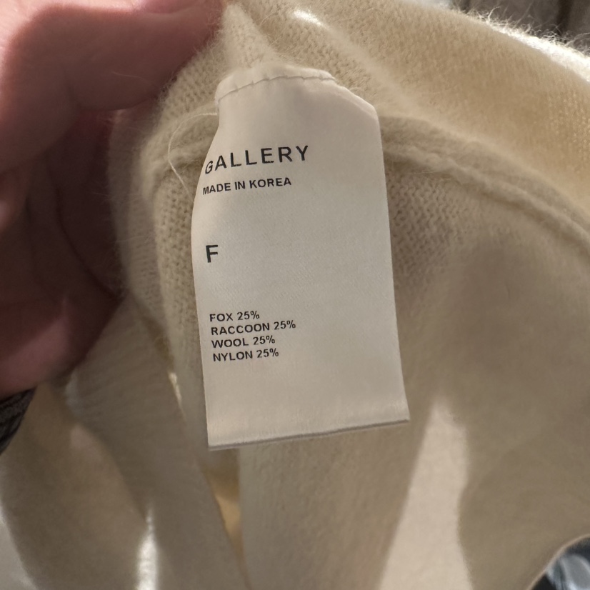 GALLERY-P韓國代購26秋冬掛脖針織背心吊帶狐貍露背紐扣羅紋GALLERY-P吊帶/背心